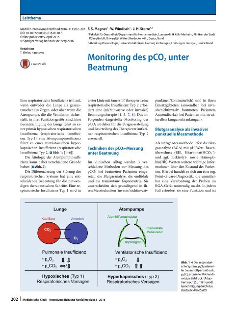 Monitoring PCO2 Magnet