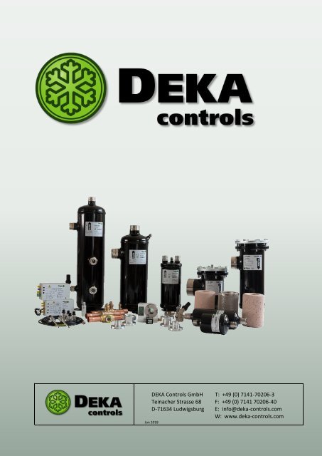 DEKA Controls Katalog 2018