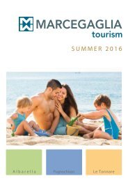 Marcegaglia Tourism - 2016 Summer Catalogue