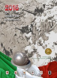 Nastro Verde: calendario 2016, “Le uniformi della Grande Guerra”