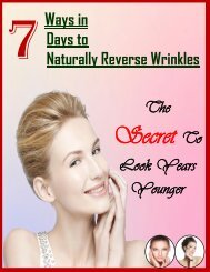 7 Ways in 7 Days to Naturally Reverse Wrinkles