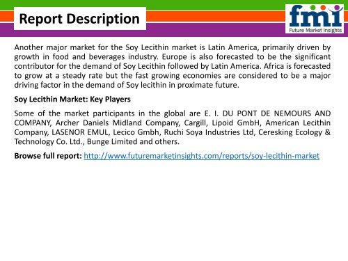 Soy Lecithin Market Volume Analysis, Segments, Value Share and Key Trends 2016-2026