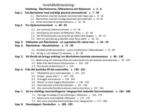 Röjsten och Annan sten på Åkerholmar och Fältkanter i Storvretabygden   Sven-Inge Windahl 2016