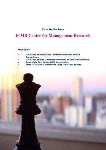 ICMR Center for Management Research - Case Studies