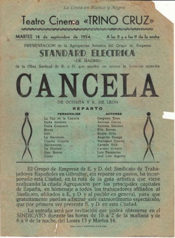 1954-09-14 Standar Electrica - Cancela