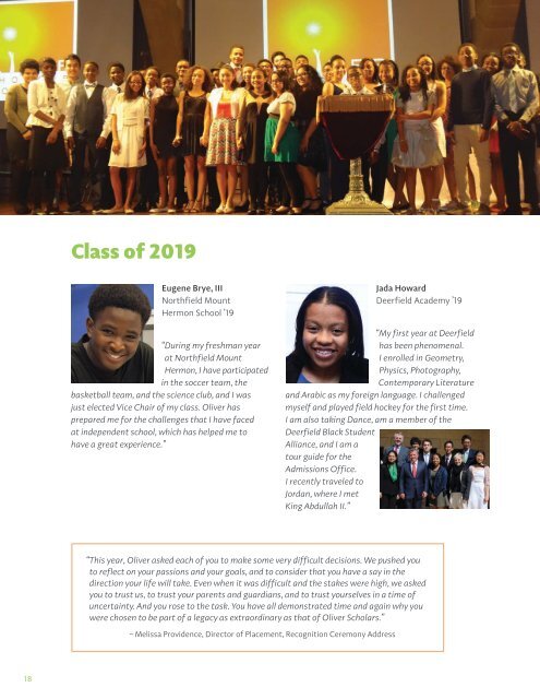 Oliver Scholars 2015 Annual Report-final