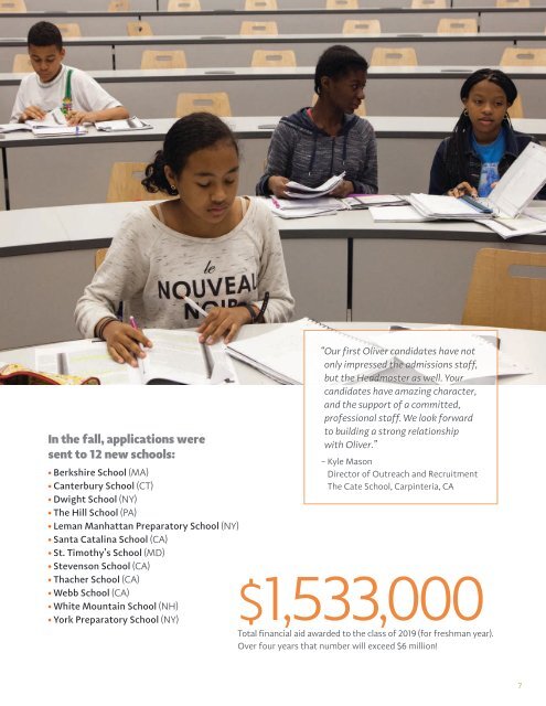 Oliver Scholars 2015 Annual Report-final