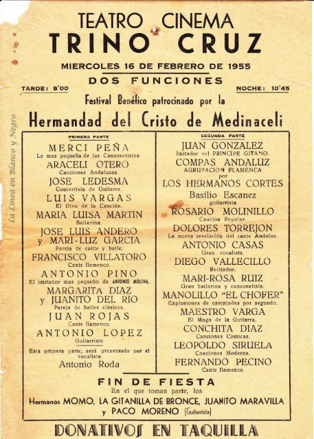 1955-02-16 Festival a Beneficio Medinaceli