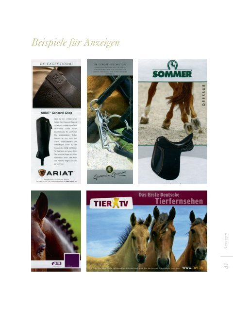 Corporate Design des Magazins EQUUS