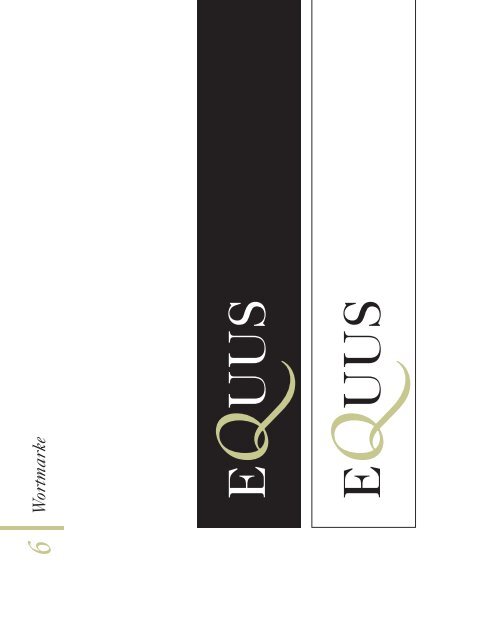 Corporate Design des Magazins EQUUS