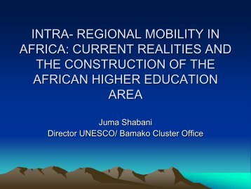 Juma Shabani, UNESCO Bamako Cluster Office - Access to Success