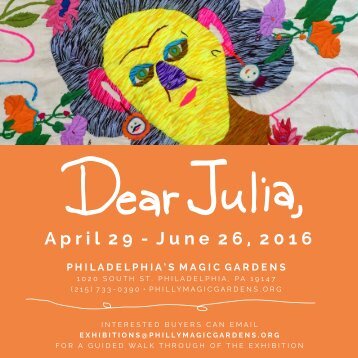 Dear Julia Exhibition Catalogue