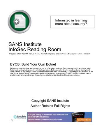 SANS Institute InfoSec Reading Room