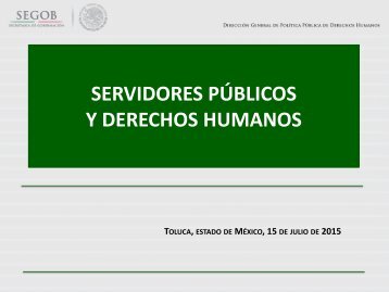 SERVIDORES PÚBLICOS Y DERECHOS HUMANOS