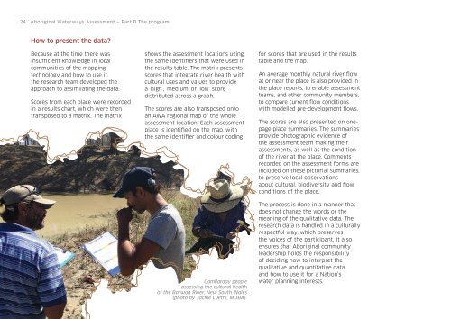 Aboriginal Waterways Assessment program
