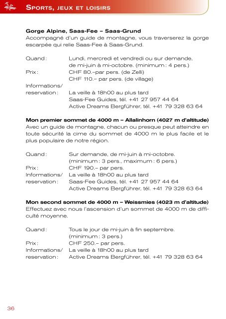 Guide d'information été 2016