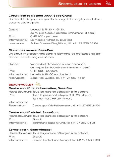 Guide d'information été 2016