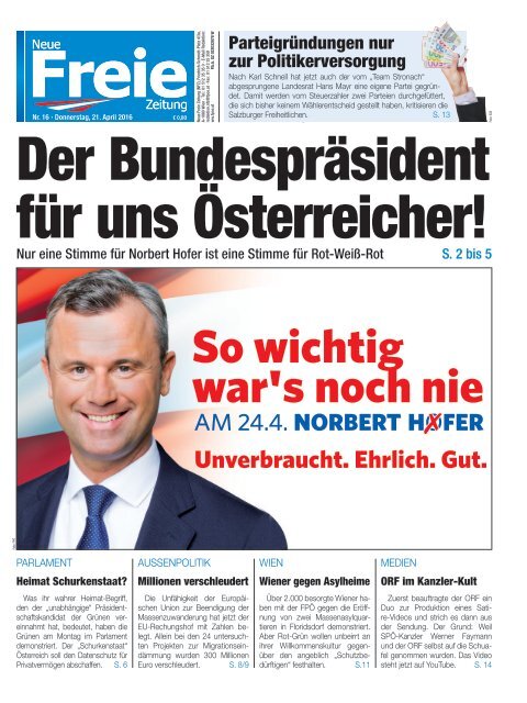 Der Bundespräsident für uns Österreicher!