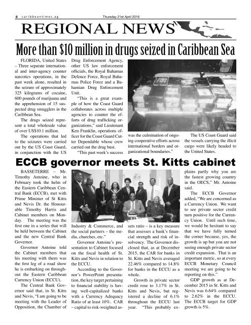 Caribbean Times 94th issue - Thursday 21st April 2016