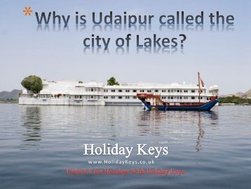 Why is Udaipur called the city of Lakes? - HolidayKeys.co.uk