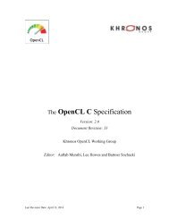 OpenCL C Specification