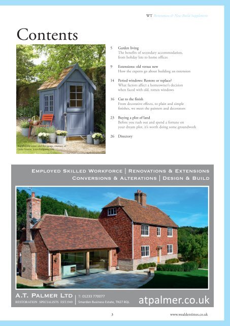 Wealden Times | WT171 | May 2016 | Restoration & New Build supplement inside