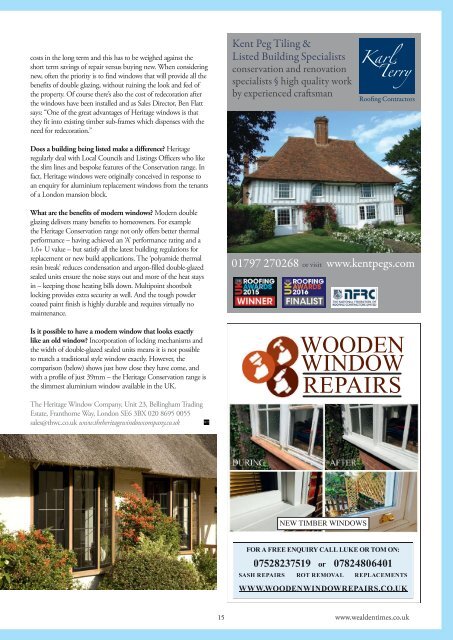 Wealden Times | WT171 | May 2016 | Restoration & New Build supplement inside