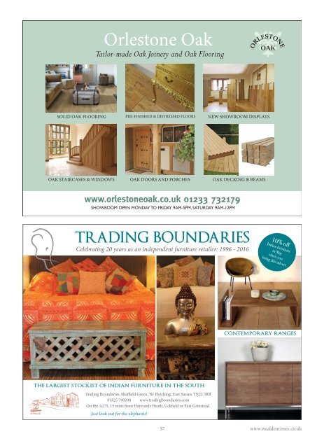 Wealden Times | WT171 | May 2016 | Restoration & New Build supplement inside