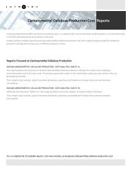 Techno-Economic Assessment about Carboxymethyl Cellulose