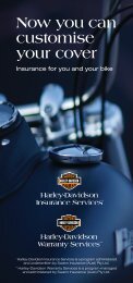 Harley-Davidson Insurance Services Brochure