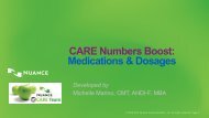 Numbers Boost- Medications