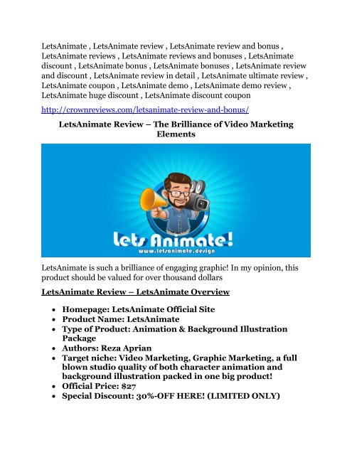 LetsAnimate Detail Review and LetsAnimate $22,700 Bonus