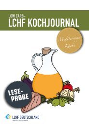 LCHF Kochjournal Mediterrane Küche - Leseprobe