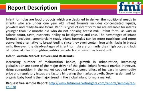 Infant Formula Market Volume Analysis, Segments, Value Share and Key Trends 2015-2025