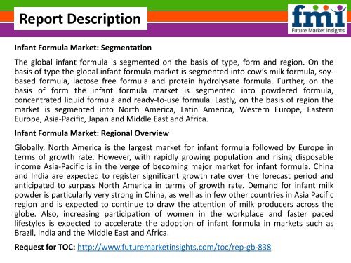 Infant Formula Market Volume Analysis, Segments, Value Share and Key Trends 2015-2025