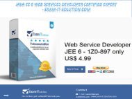 Java EE 6 Web Services Developer Certified Expert - Exam-It-Solution.com 