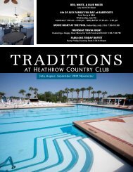 Traditions - Heathrow Country Club