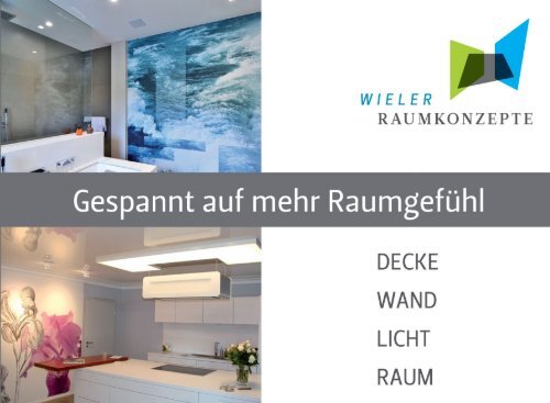 Wieler Raumkonzepte Imagebroschüre