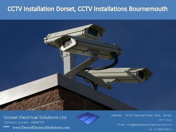 CCTV Installation Dorset, CCTV Installations Bournemouth  | Dorset Electrical Solutions