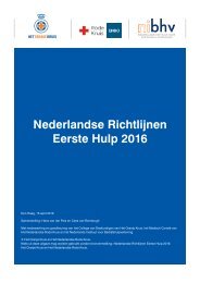 Nederlandse Richtlijnen Eerste Hulp 2016