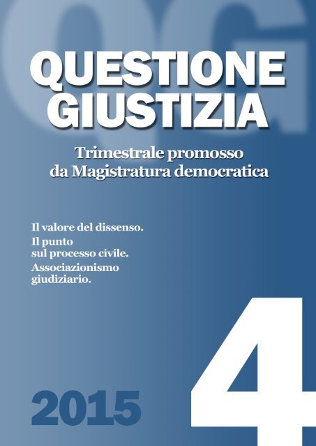 QUESTIONE GIUSTIZIA