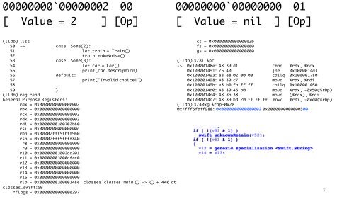 Swift Reversing