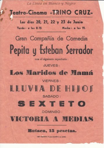 Gran Compañia Pepita y esteban Serrador - Los maridos de mama