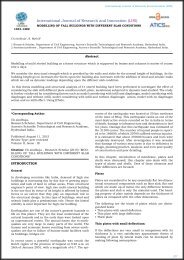 MODELLING OF TALL BUILDINGS WITH DIFFERENT SLAB CONDITIONS