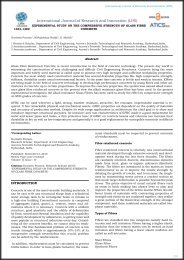  EXPERIMENTAL STUDY ON THE COMPRESSIVE STRENGTH OF GLASS FIBRE