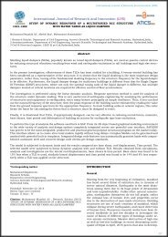 STUDY OF DYNAMIC BEHAVIOUR OF A MULTISTORIED RCC STRUCTURE