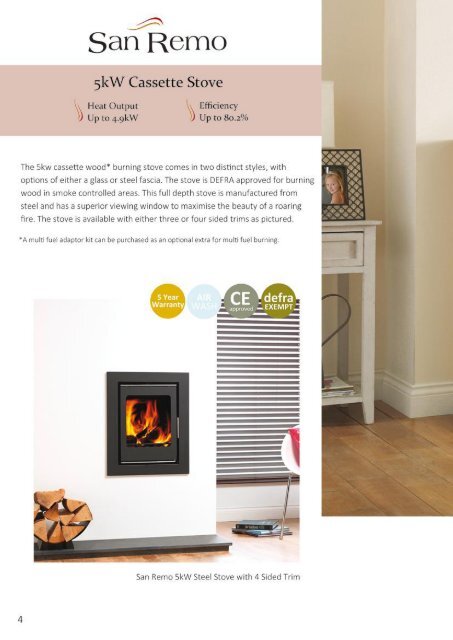 CASSETTE STOVES FREESTANDING STOVES & INSERT STOVES