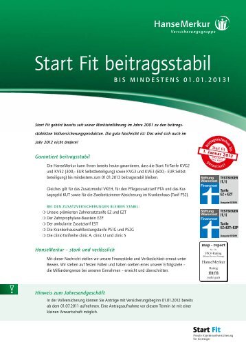 Start Fit beitragsstabil - Swiss Life WebOffice