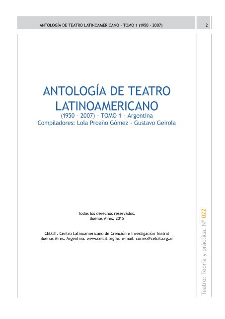 antologia de teatro latinomericano 1