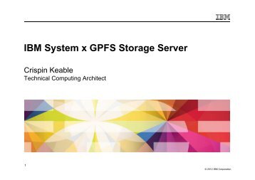 IBM System x GPFS Storage Server - stfc